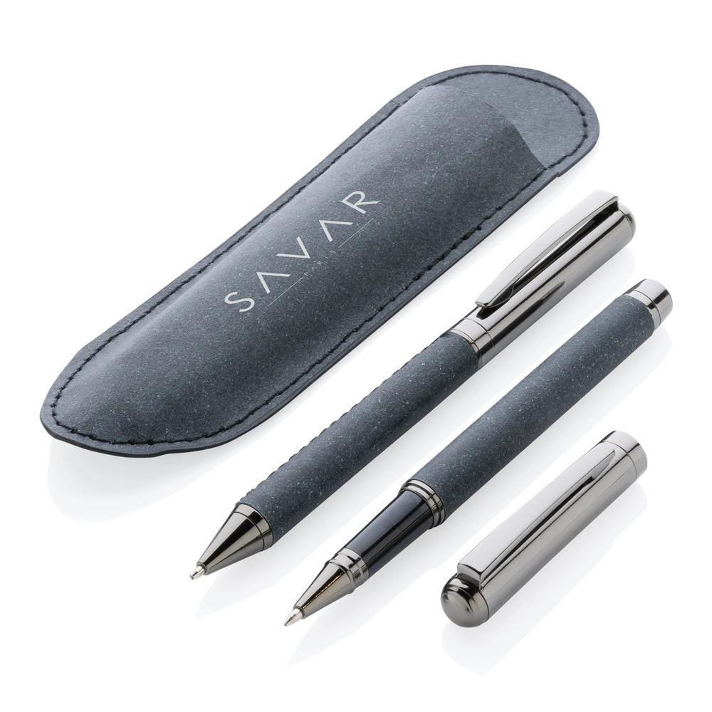 Zestaw piśmienny, długopis i pióro kulkowe P611-052