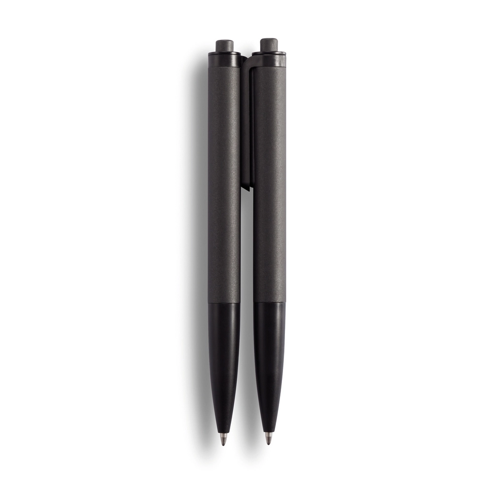 Zestaw piśmienny Konekt, pióro kulkowe i długopis P613-012 czarny