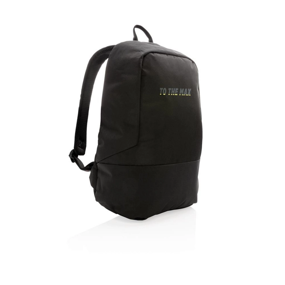 Plecak chroniący przed kieszonkowcami, plecak na laptopa P762-481 czarny