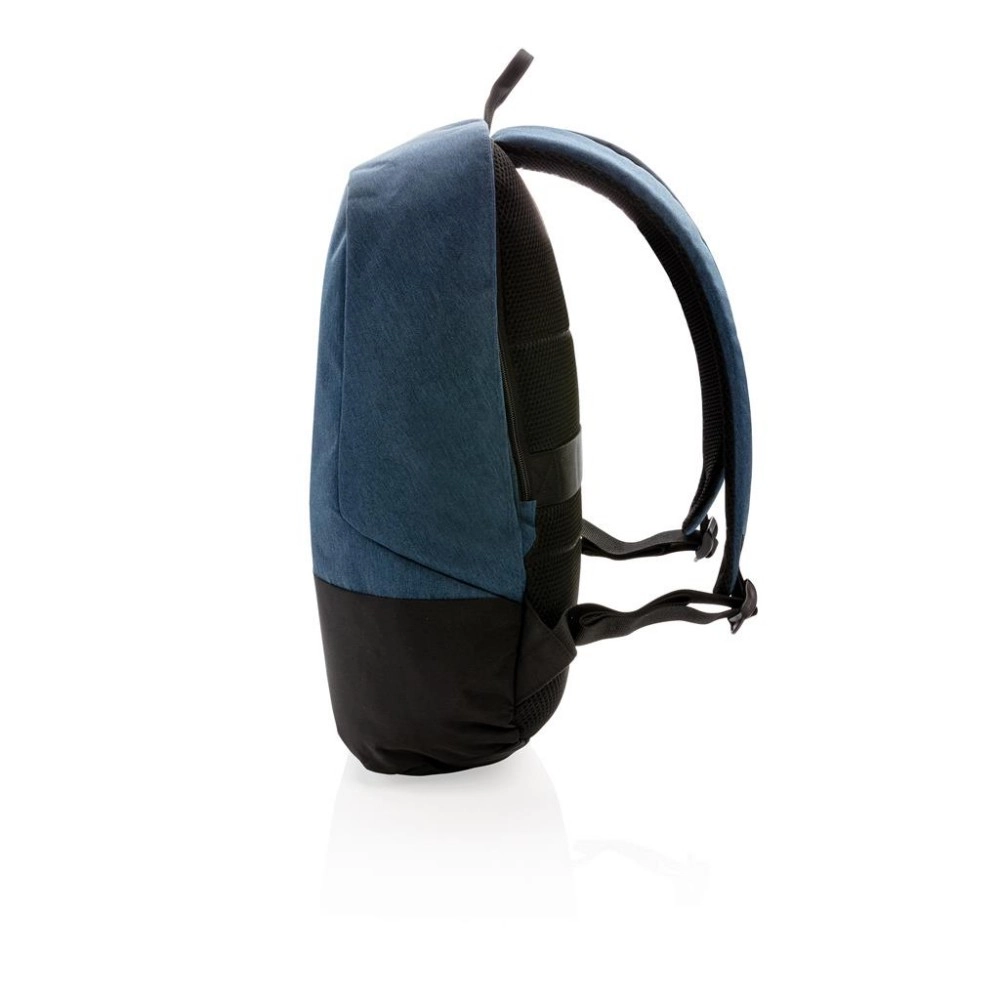 Plecak chroniący przed kieszonkowcami, plecak na laptopa P762-485 niebieski