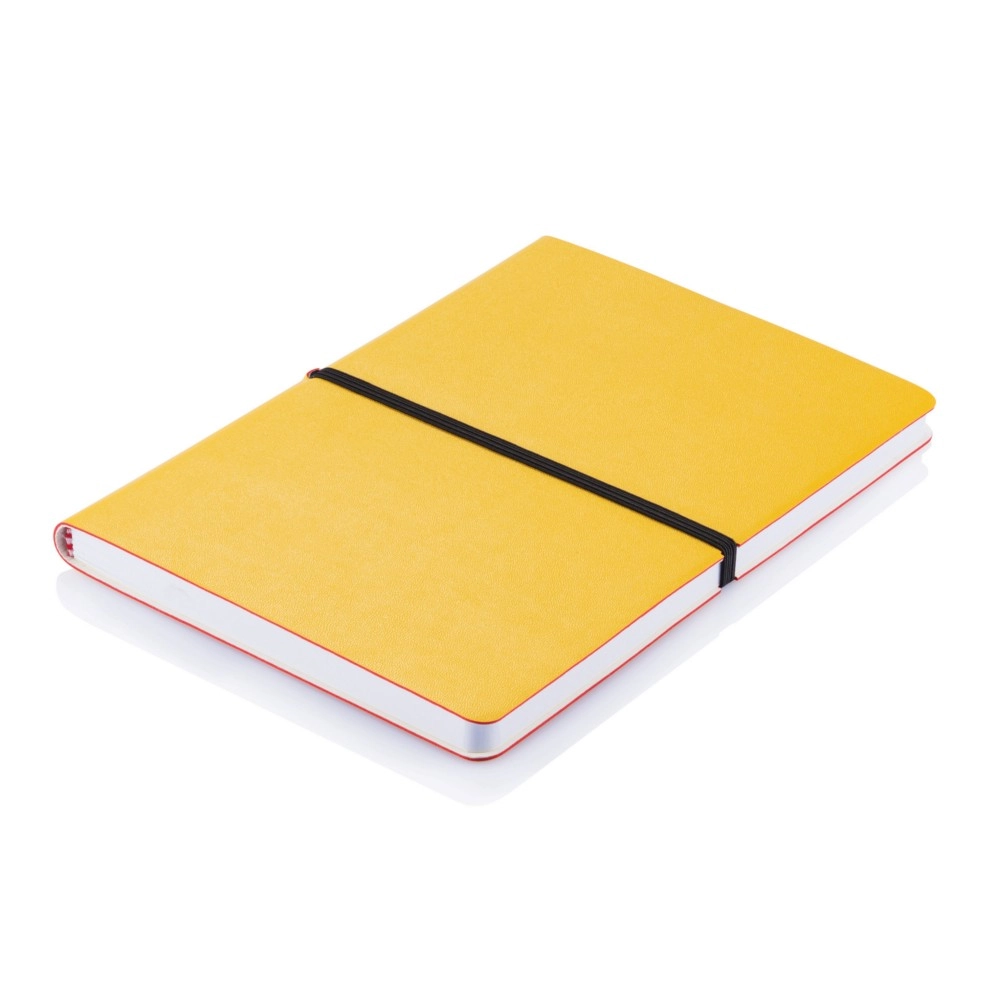 Notatnik A5 Deluxe, miękka okładka P773-026 żółty