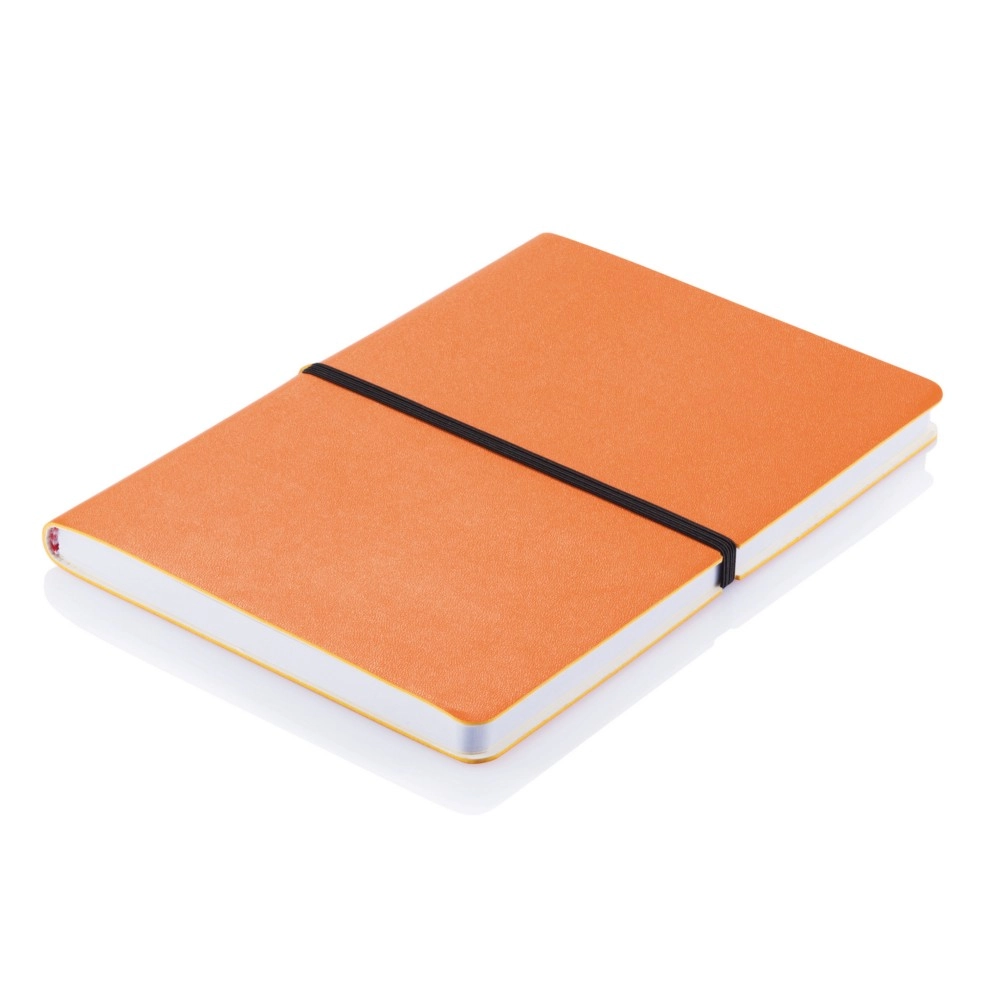 Notatnik A5 Deluxe, miękka okładka P773-028 pomarańczowy