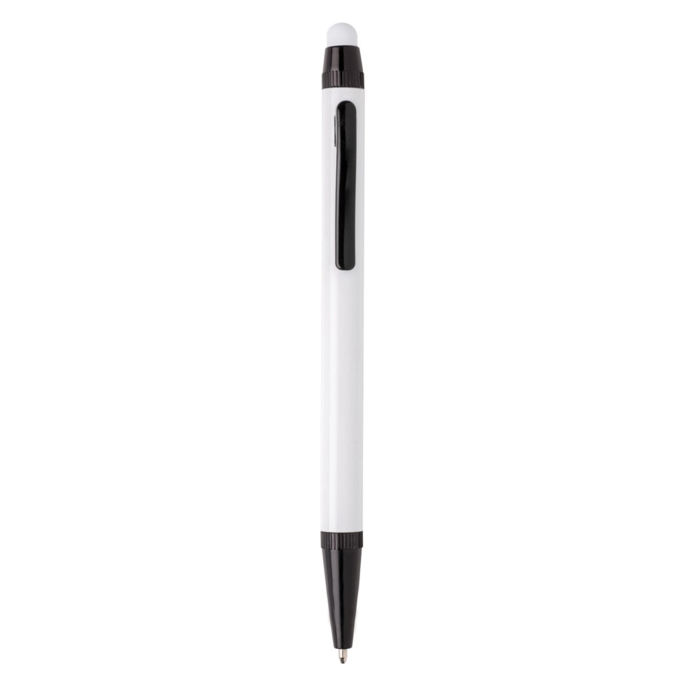 Notatnik A5, twarda okładka i długopis, touch pen P773-253 biały