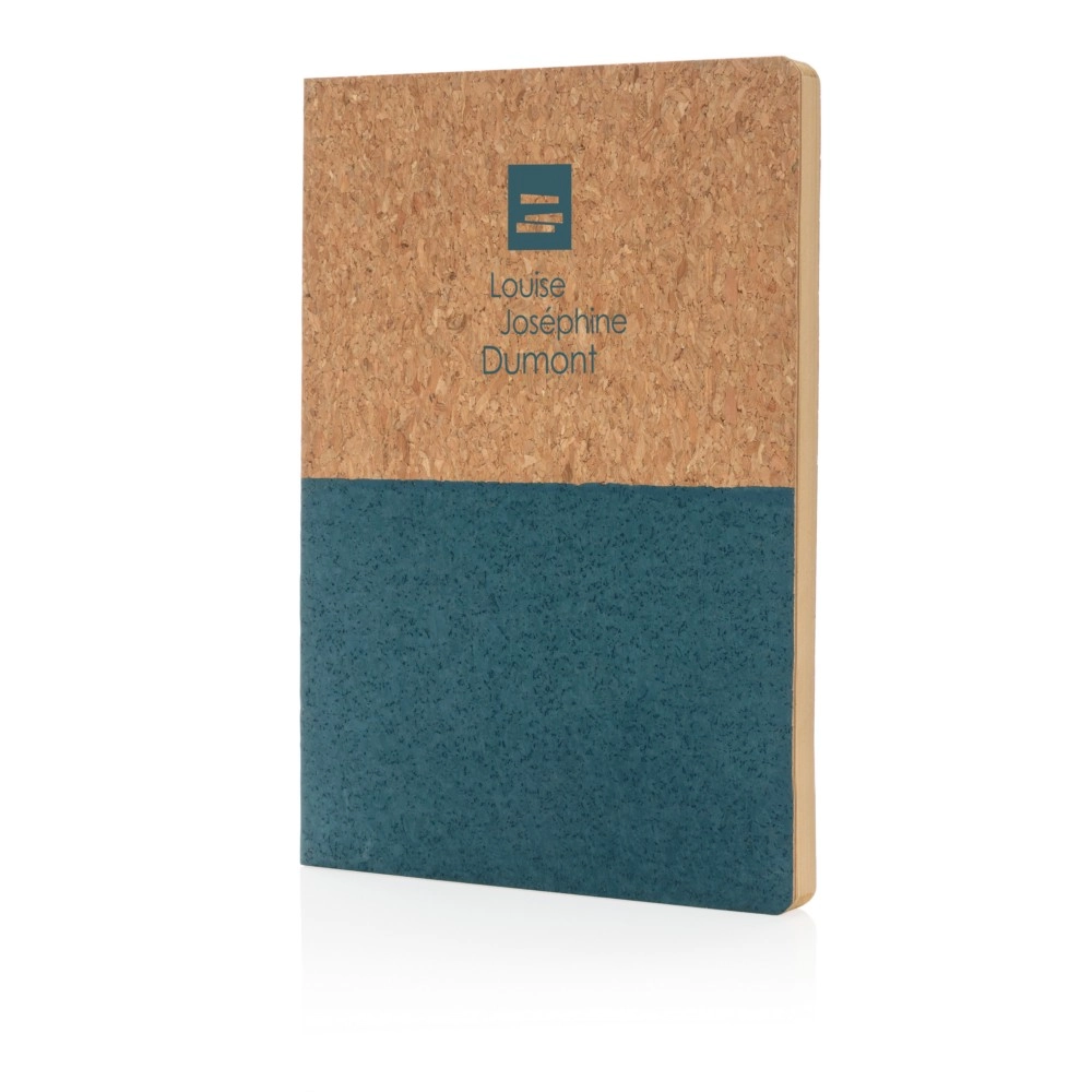 Korkowy, ekologiczny notatnik A5 P773-925 niebieski