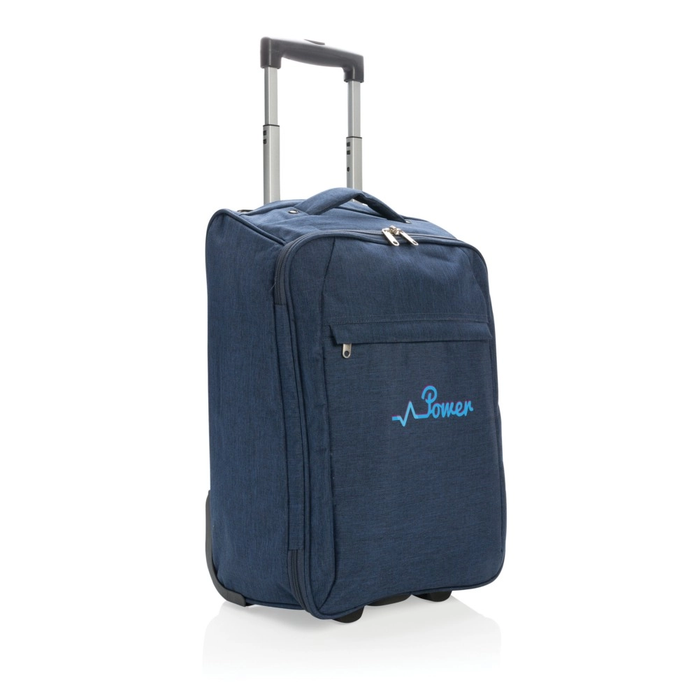 Walizka, składana torba podróżna na kółkach P787-025 niebieski