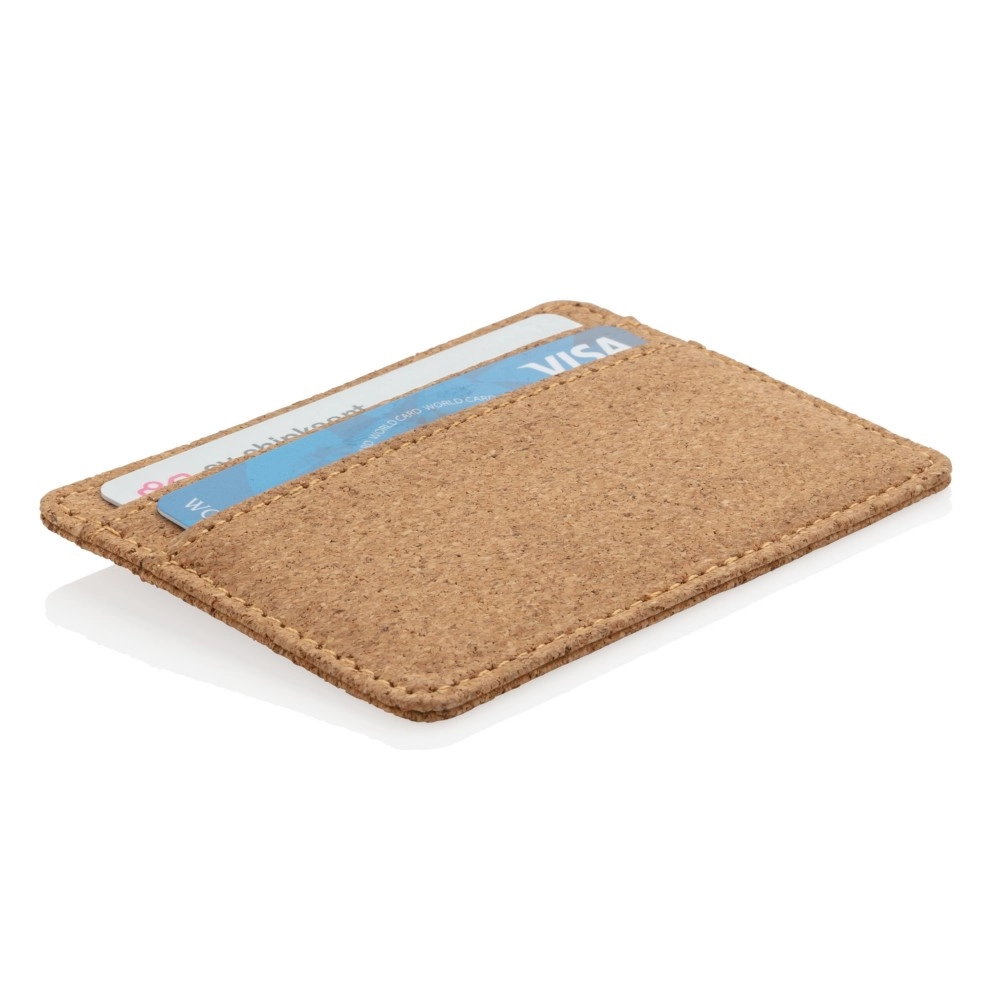 Korkowe etui na karty kredytowe, portfel, ochrona RFID P820-879 limonka