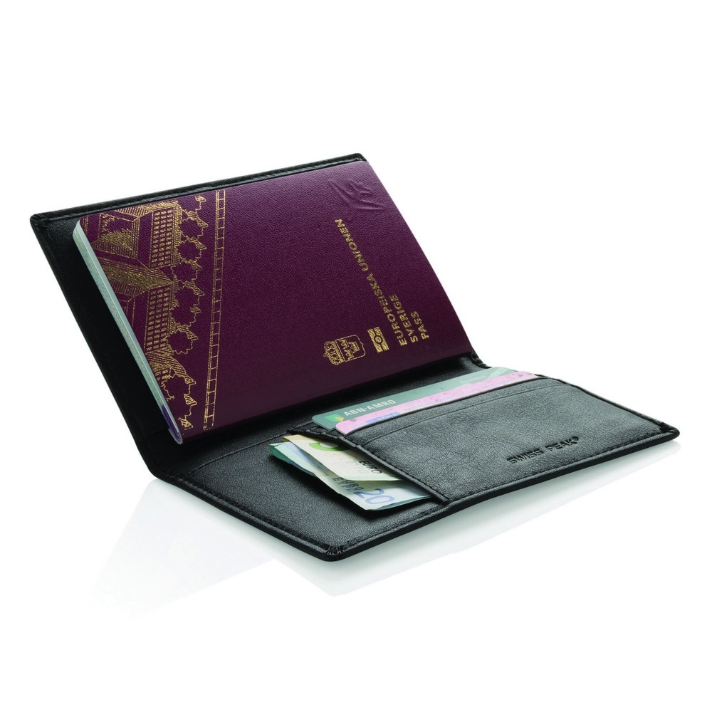 Etui na paszport Swiss Peak, ochrona RFID P820-431 czarny