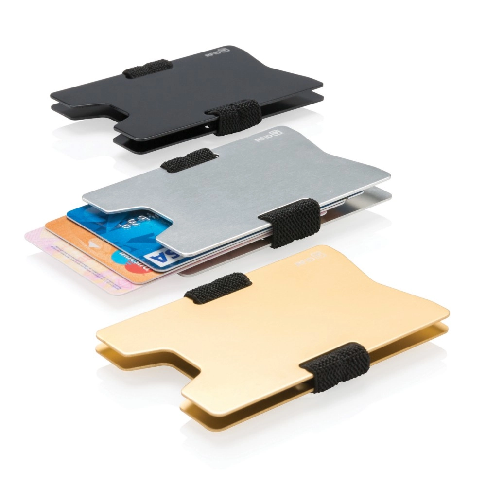Minimalistyczny portfel, ochrona RFID P820-461 czarny