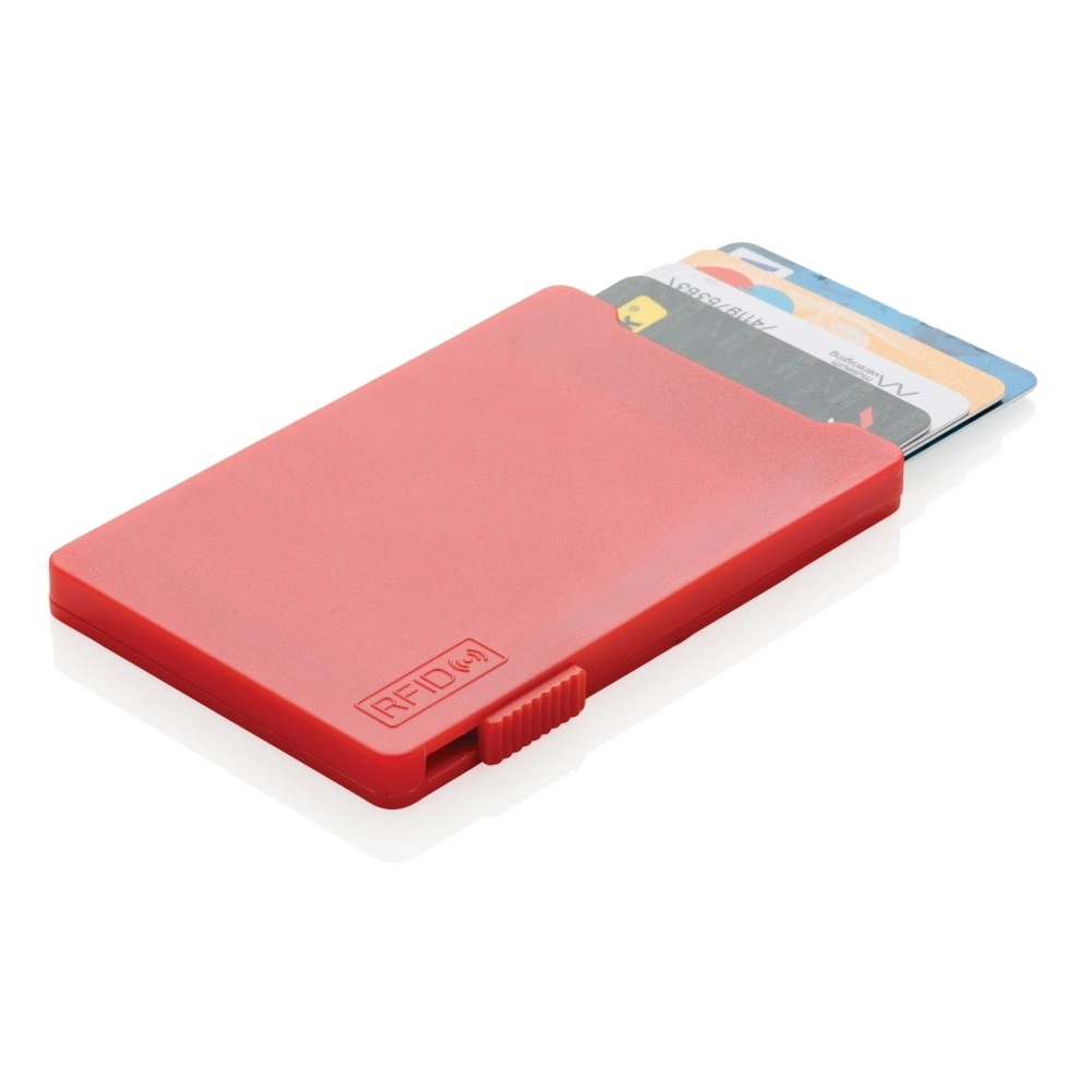 Etui na karty kredytowe, ochrona RFID P820-474 czerwony