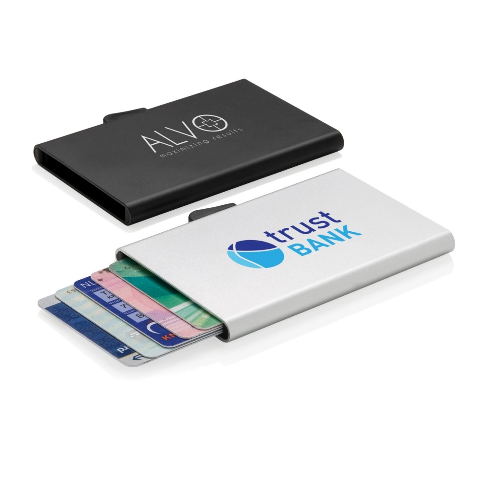 Etui na karty kredytowe C-Secure, ochrona RFID P820-492 srebrny
