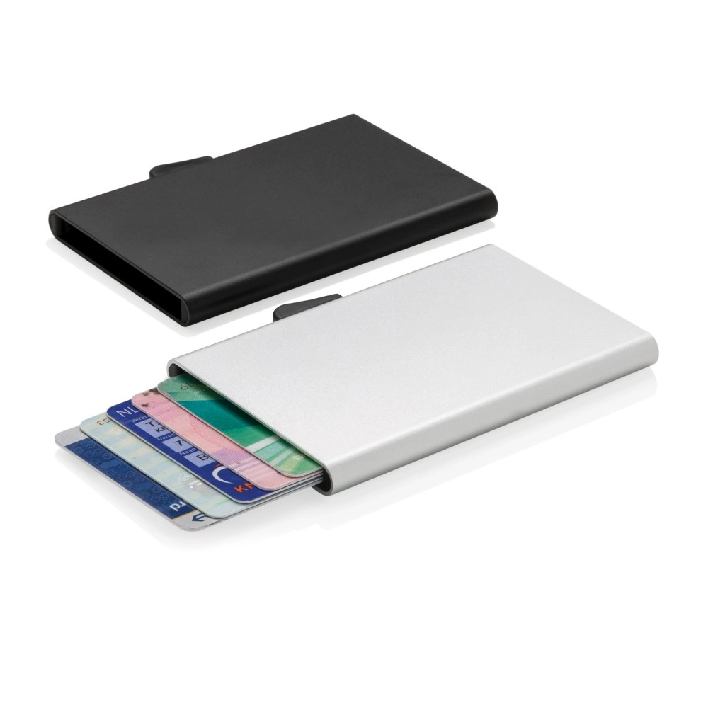 Etui na karty kredytowe C-Secure, ochrona RFID P820-492 srebrny
