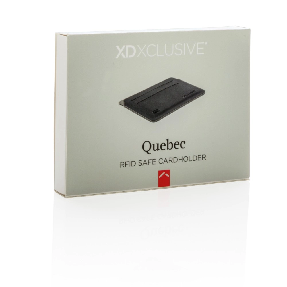 Etui na karty kredytowe Quebec, ochrona RFID P820-671 czarny