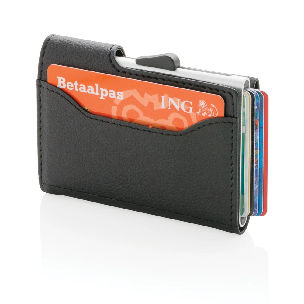 Etui na karty kredytowe i portfel C-Secure, ochrona RFID P850-511 czarny