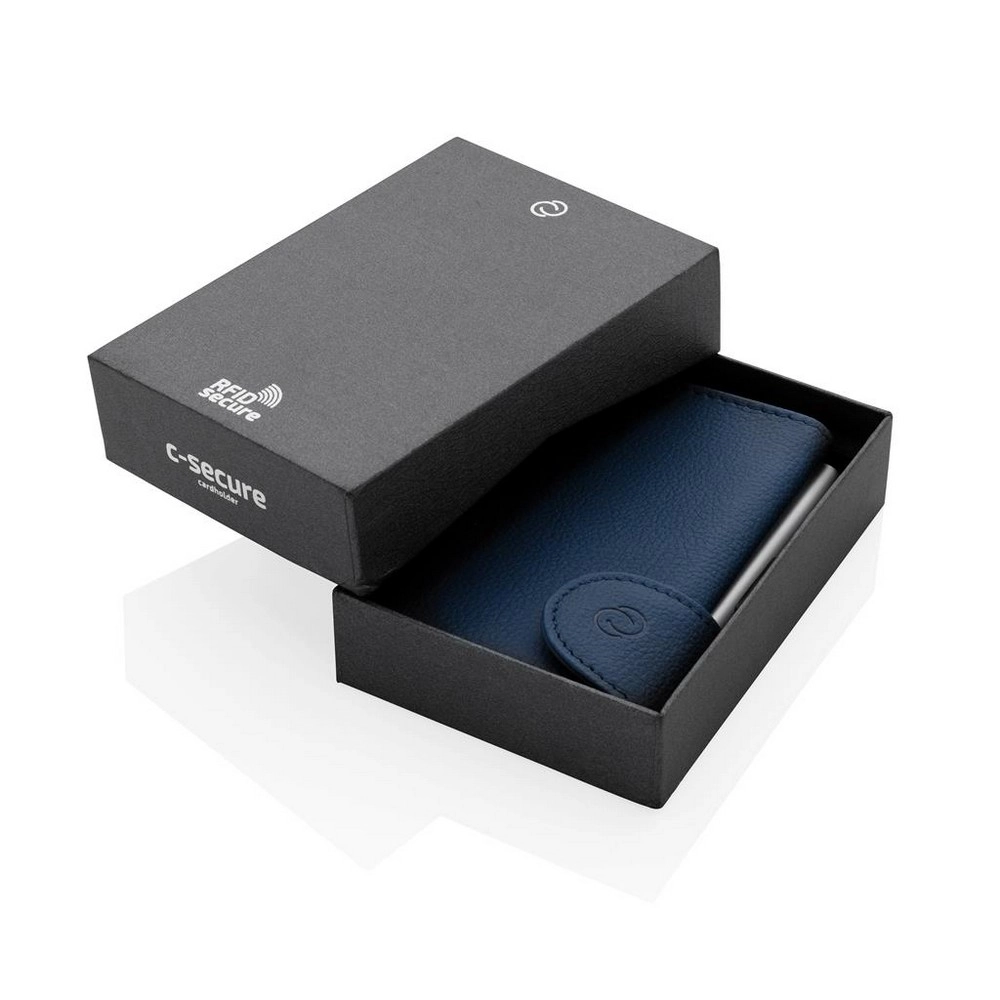 Etui na karty kredytowe i portfel C-Secure, ochrona RFID P850-515 niebieski