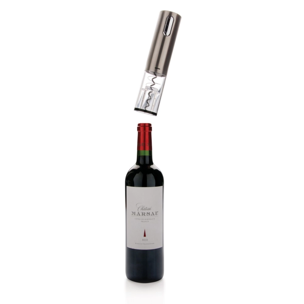 Elektryczny korkociąg do wina na USB P911-392 szary