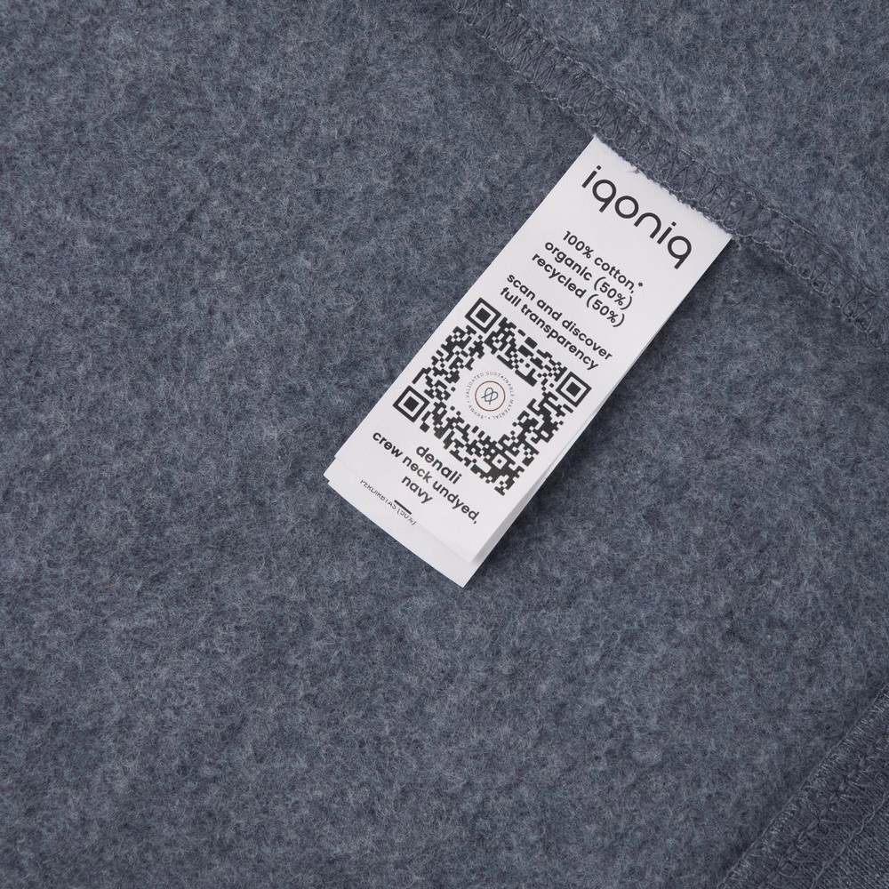 Bluza z niebarwionej bawełny z recyklingu Iqoniq Denali T9301-016-XS