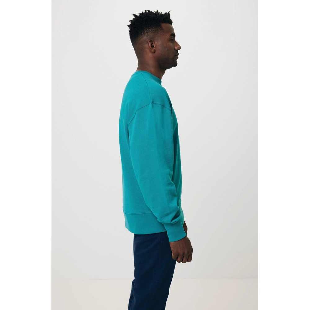 Luźna bluza z bawełny z recyklingu Iqoniq Kruger T9302-009-XL