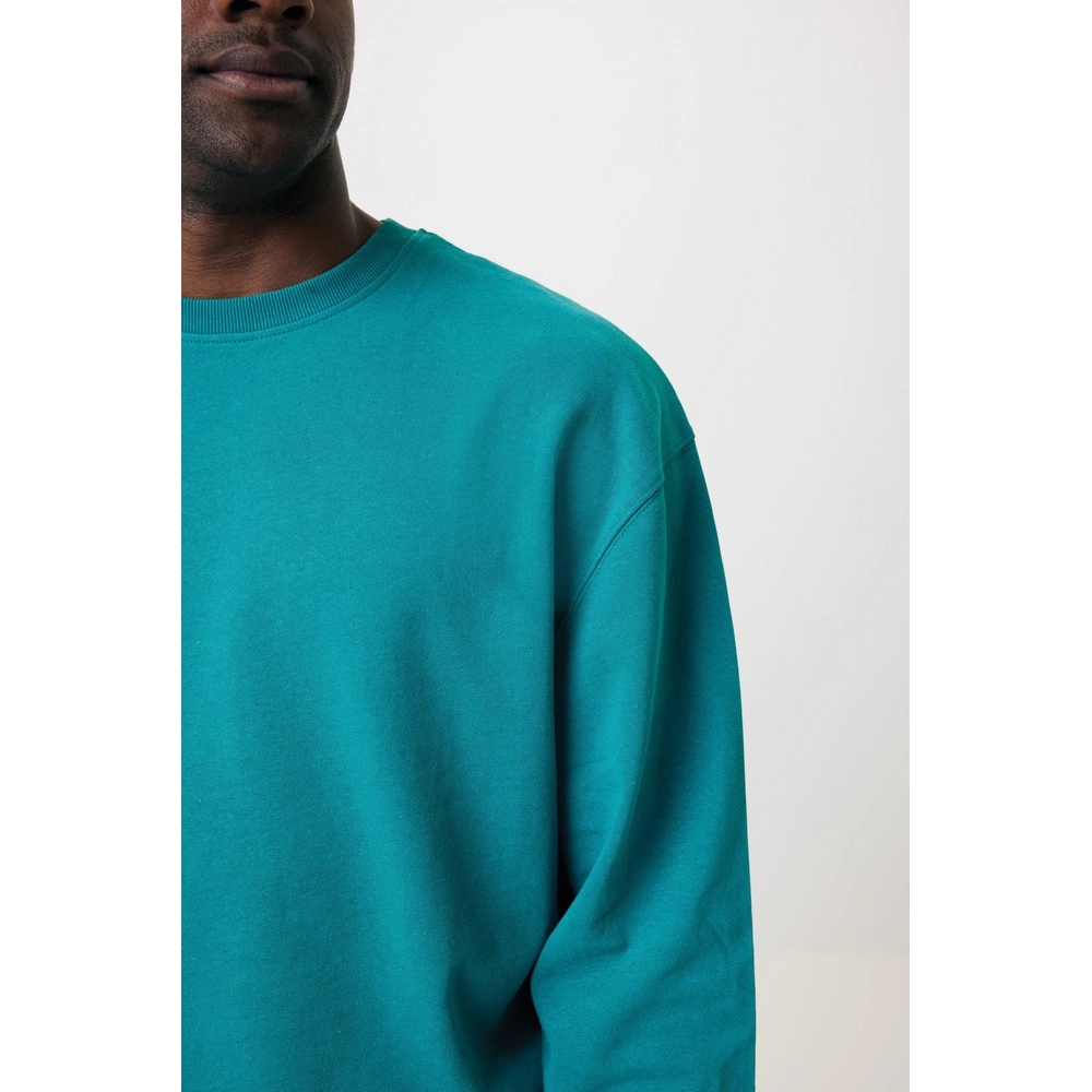 Luźna bluza z bawełny z recyklingu Iqoniq Kruger T9302-009-M