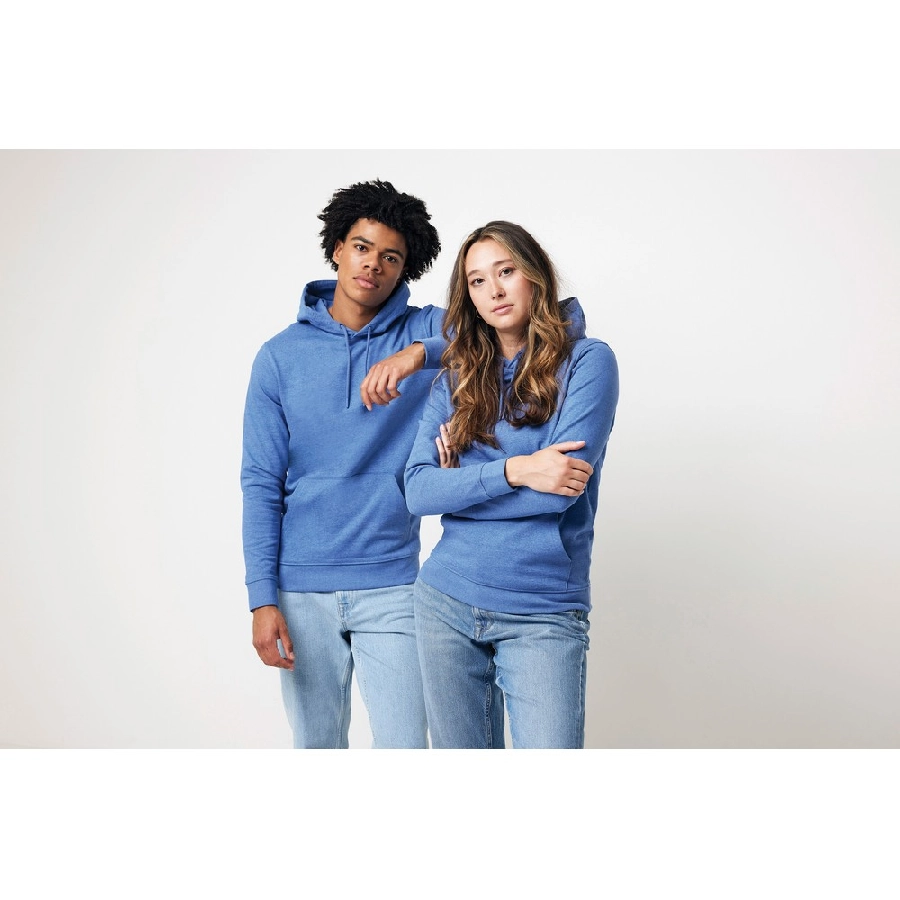 Bluza z kapturem z niebarwionej bawełny z recyklingu Iqoniq Torres T9401-024-XL