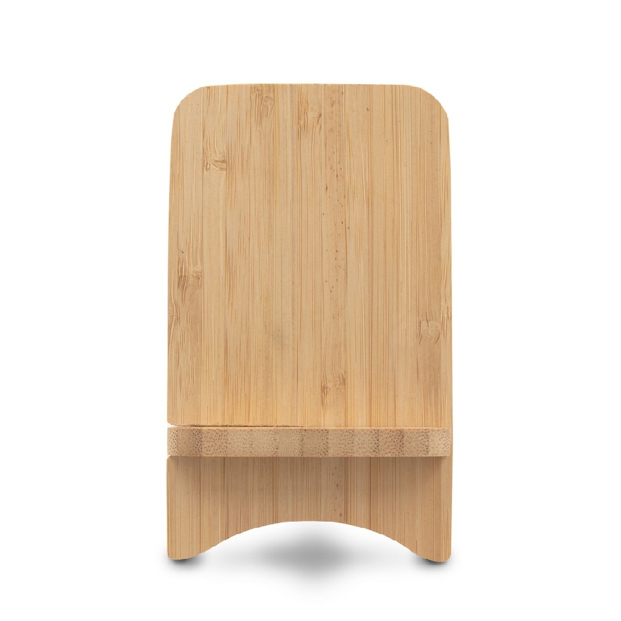 Składana bambusowa ładowarka bezprzewodowa 10W B'RIGHT, stojak na telefon | Barbra V0189-17