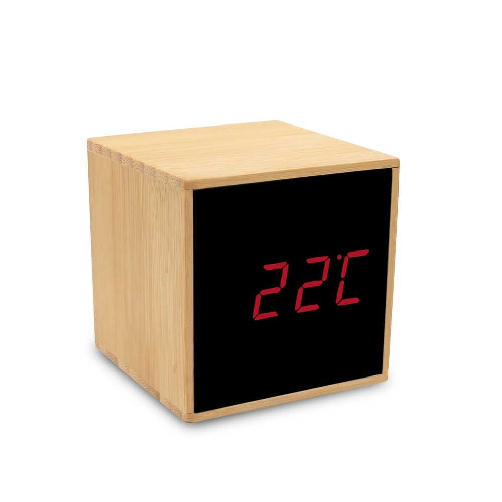 Bambusowy zegar na biurko z alarmem | Katherine V0193-17