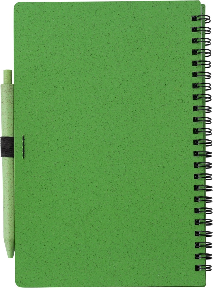 Notatnik ok. A5 ze słomy pszenicznej z długopisem V0238-06