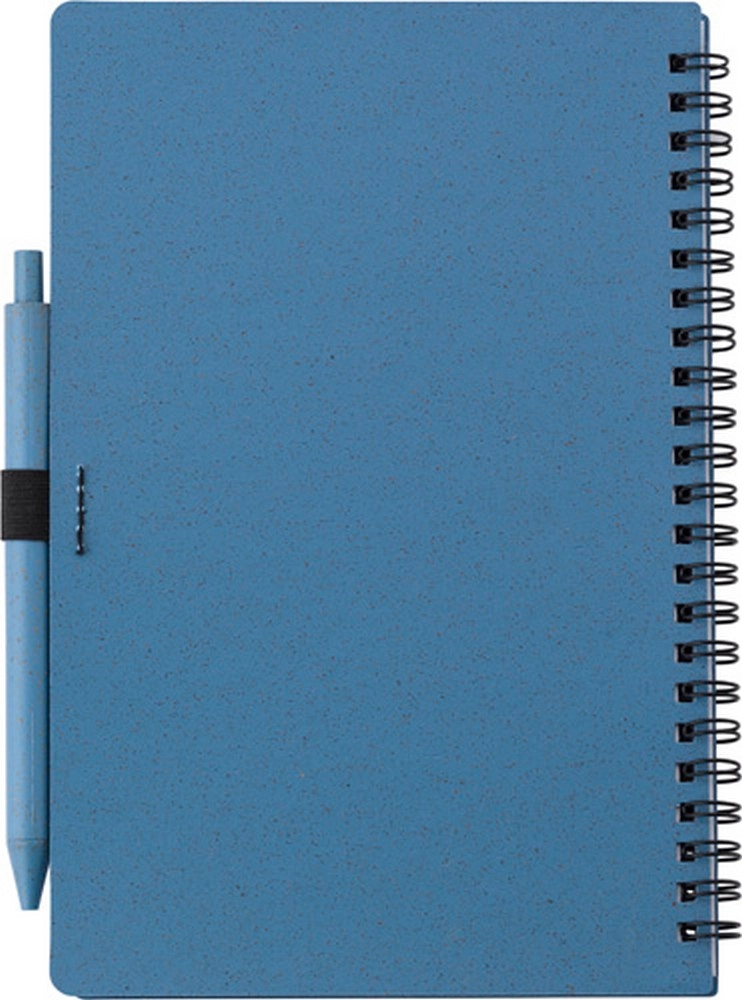 Notatnik ok. A5 ze słomy pszenicznej z długopisem V0238-11