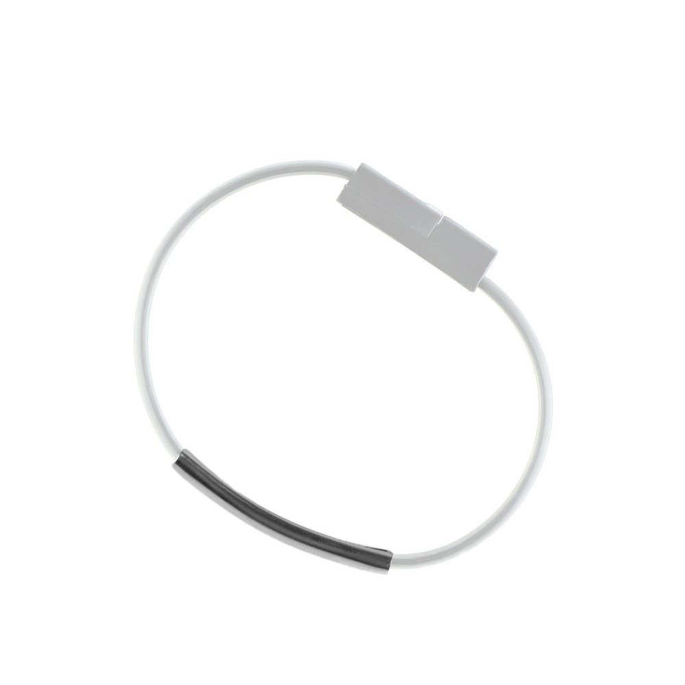Opaska na rękę, bransoletka, kabel do ładowania i synchronizacji V0331-02 biały