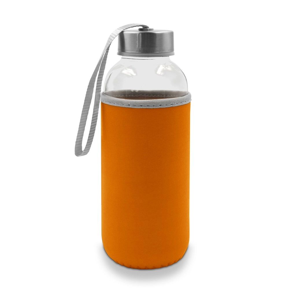 Szklana butelka 420 ml | Bob V0462-07 pomarańczowy