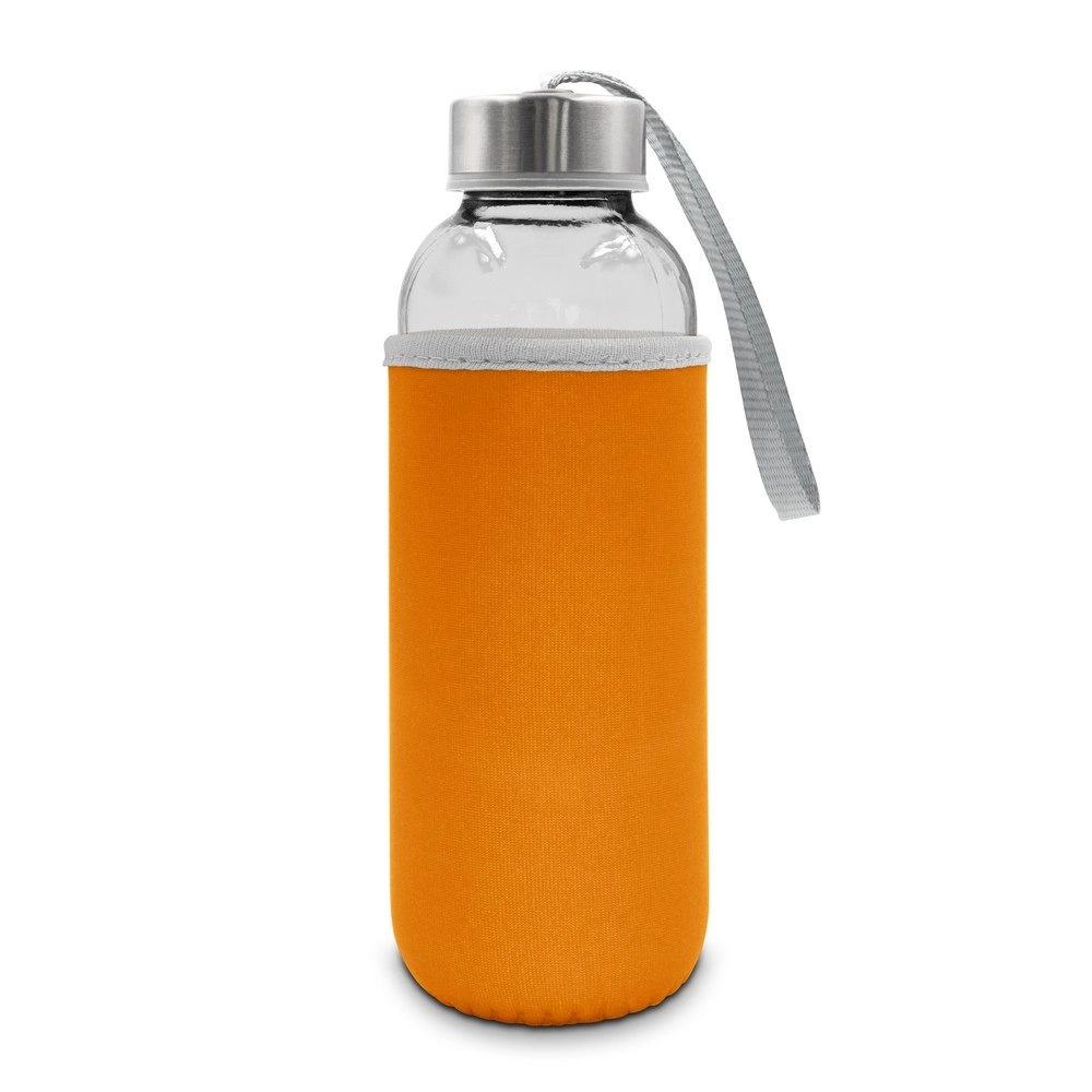Szklana butelka 420 ml | Bob V0462-07 pomarańczowy