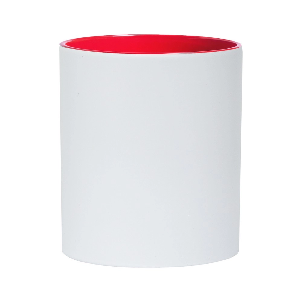 Kubek ceramiczny 350 ml V0476-05 czerwony