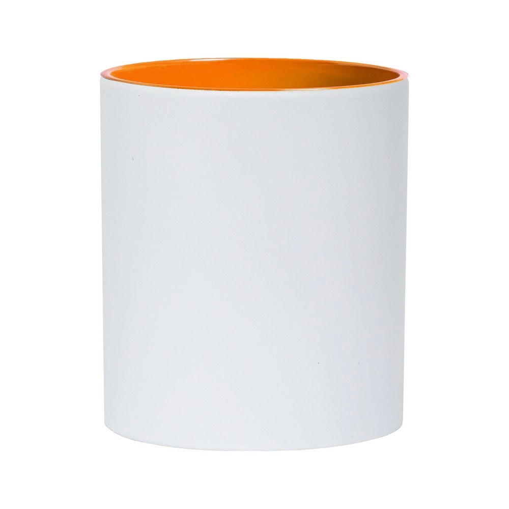 Kubek ceramiczny 350 ml V0476-07 pomarańczowy