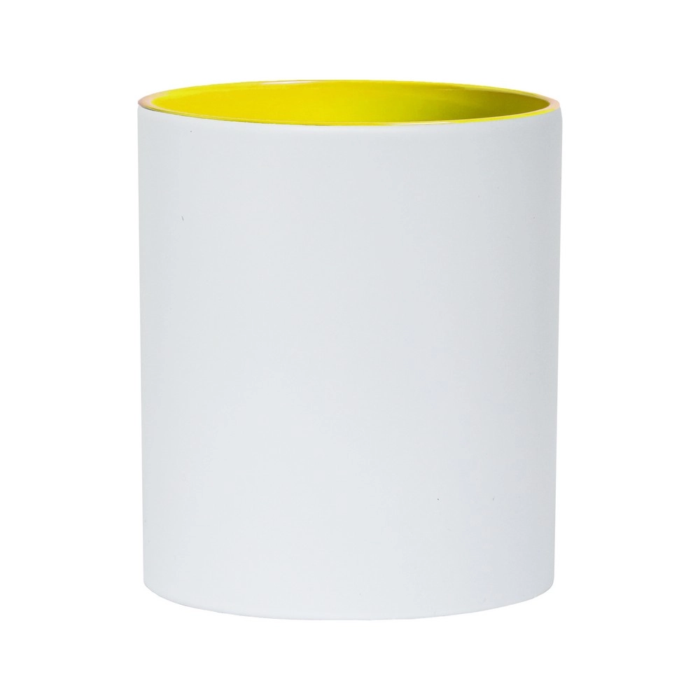 Kubek ceramiczny 350 ml V0476-08 żółty