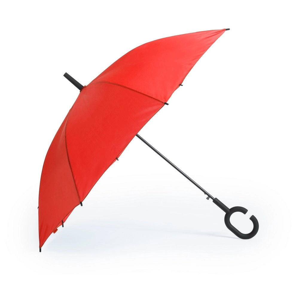 Wiatroodporny parasol automatyczny, rączka C V0492-05 czerwony