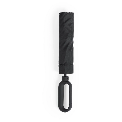 Wiatroodporny parasol manualny, składany V0493-03 czarny