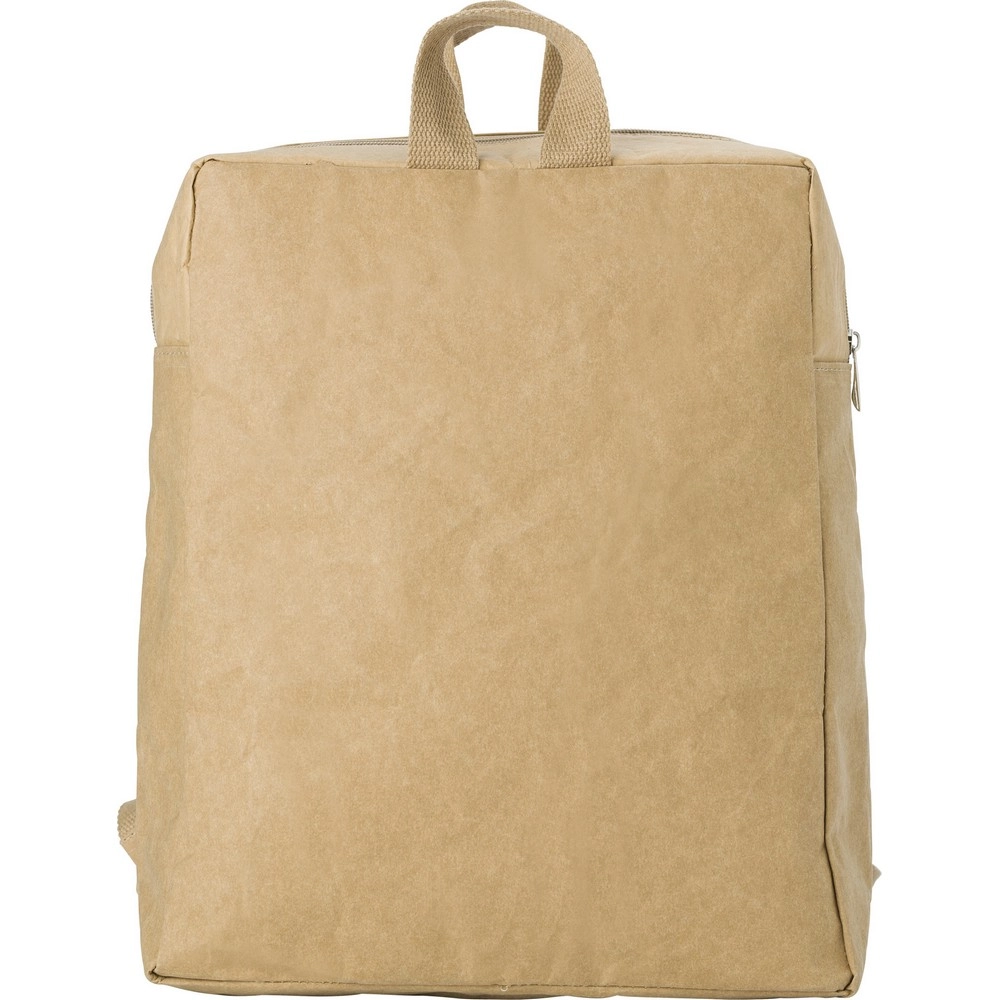 Plecak z laminowanego papieru V0558-16 brązowy