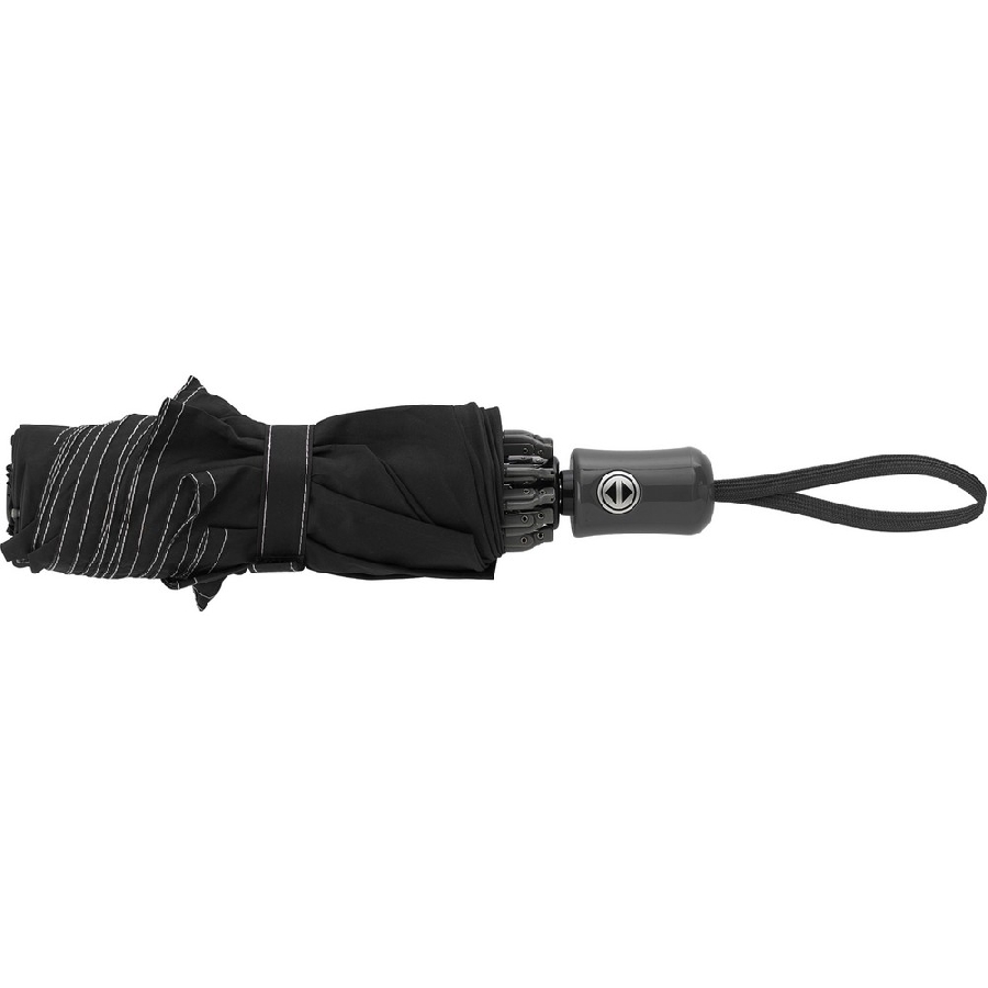 Odwracalny, składany parasol automatyczny V0667-03 czarny