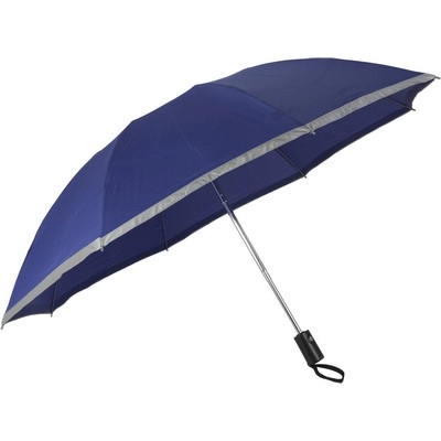 Odwracalny, składany parasol automatyczny V0668-11 niebieski