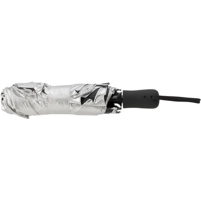 Składany parasol automatyczny V0669-32 srebrny
