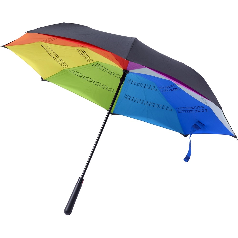 Odwracalny parasol automatyczny V0671-99 wielokolorowy