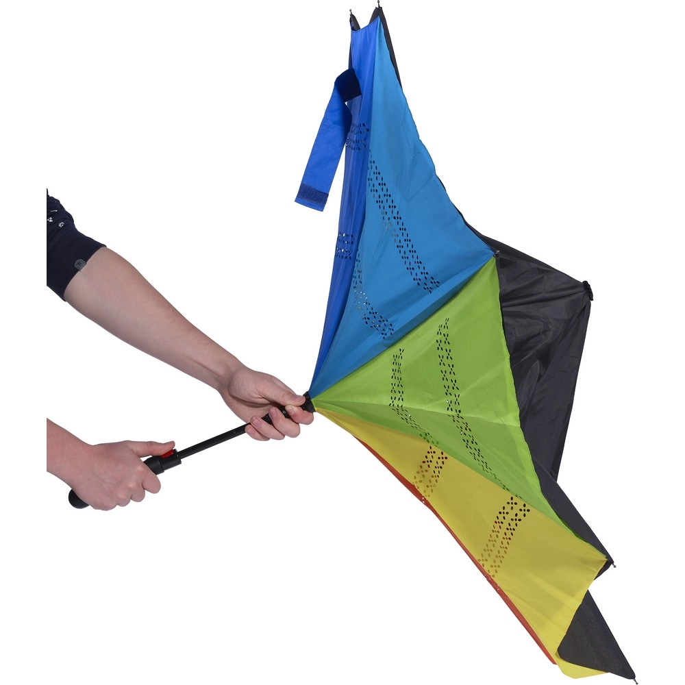 Odwracalny parasol automatyczny V0671-99 wielokolorowy