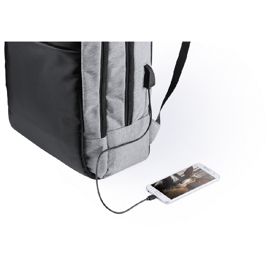 Wodoodporny plecak na laptopa 15 V0711-19 szary