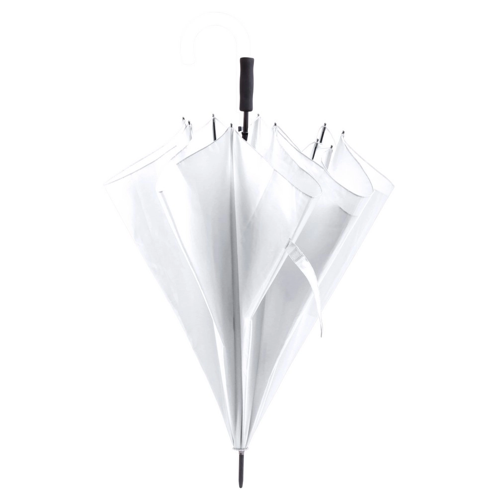 Duży wiatroodporny parasol automatyczny V0721-02 biały