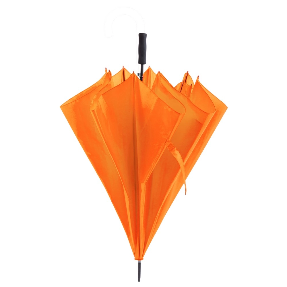 Duży wiatroodporny parasol automatyczny V0721-07 pomarańczowy