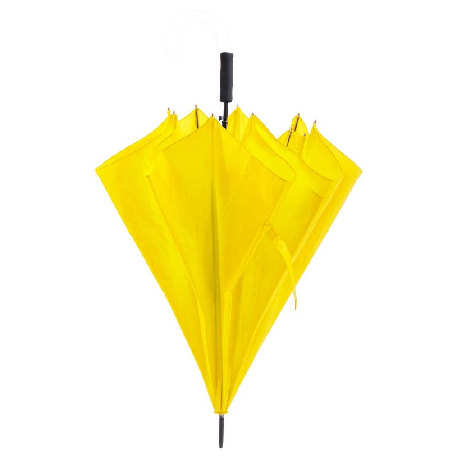 Duży wiatroodporny parasol automatyczny V0721-08 żółty