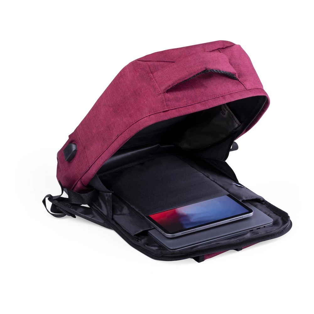 Plecak na laptopa 15, chroniący przed kieszonkowcami, ochrona RFID V0767-05 czerwony