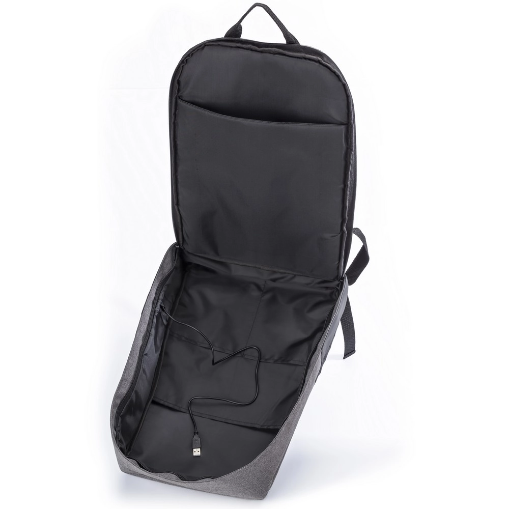 Plecak chroniący przed kieszonkowcami, przegroda na laptopa 15 V0776-03 czarny