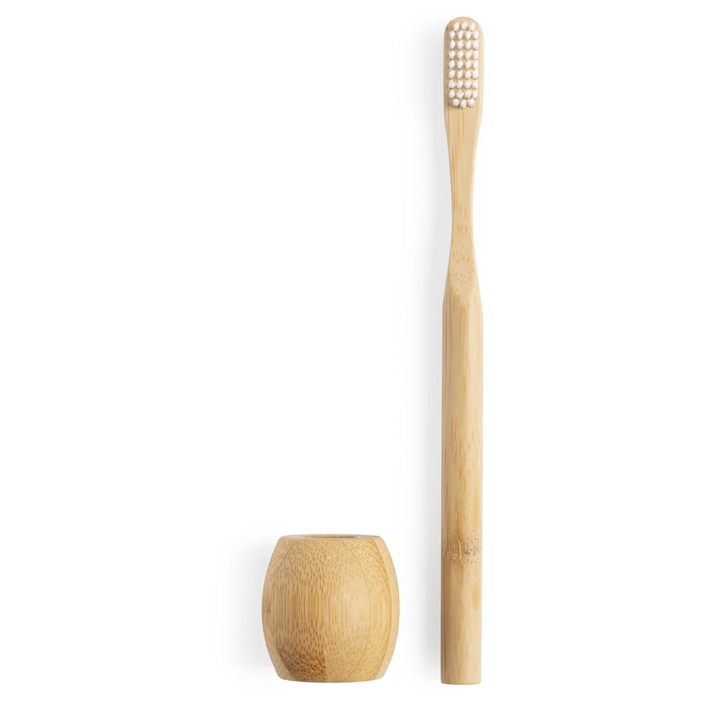 Bambusowa szczoteczka do zębów ze stojakiem V0896-16
