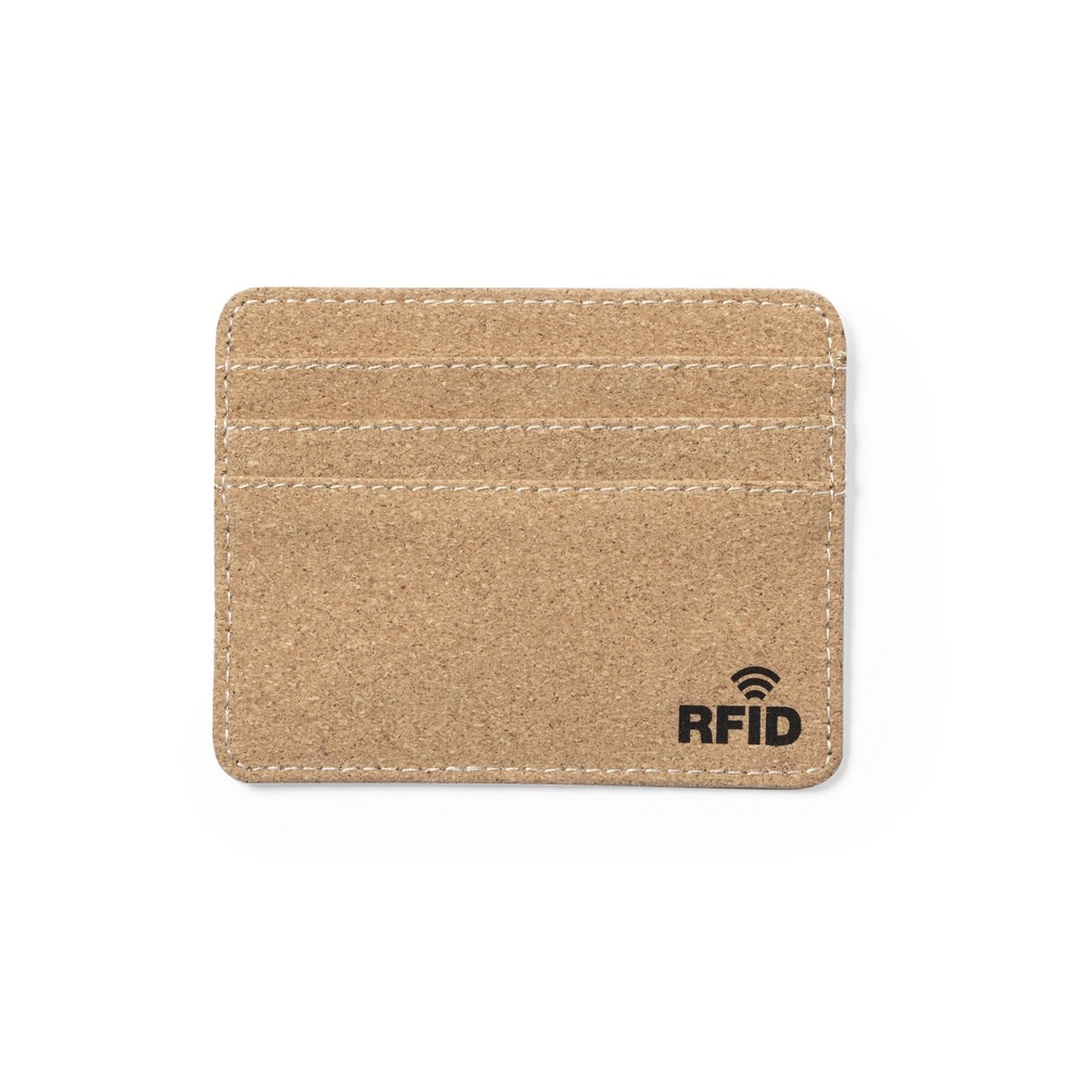 Korkowe etui na karty kredytowe, ochrona RFID V1106-00