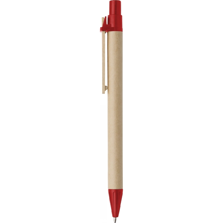 Długopis z kartonu V1194-05 czerwony